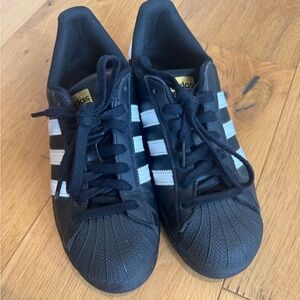 adidas Black and White Athletic Shoes